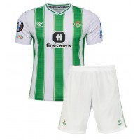 Koszulka piłkarska Real Betis Strój Domowy dla dzieci 2023-24 tanio Krótki Rękaw (+ Krótkie spodenki)